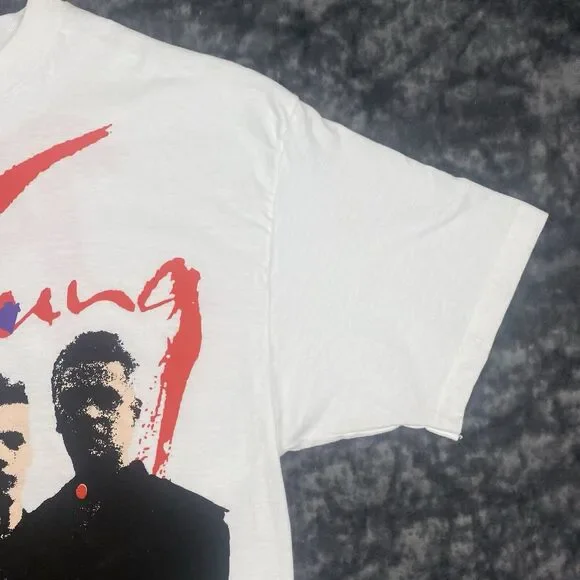 1991 U2 Achtung Baby TShirt Zoo TV Tour Size XLBand Concert AOP Cannibal VTG 90s